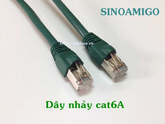 Dây nhảy mạng cat6A FTP dài 2M SN-63104 SINOAMIGO (Green)